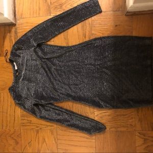 1 State Silver Sparkly dress